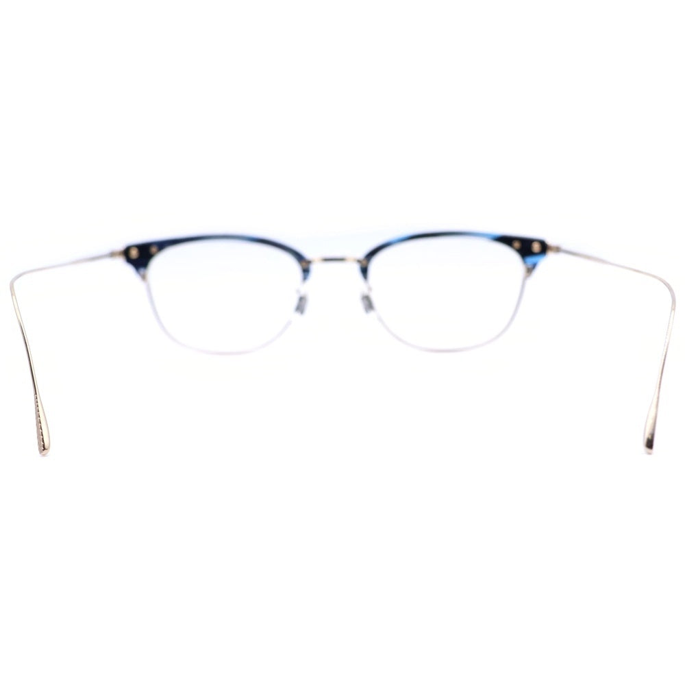 OLIVER PEOPLES(オリバーピープルズ) Ervin エルヴィン ゴールドテンプル アイウェア 度入り眼鏡 ブルー/ブラック