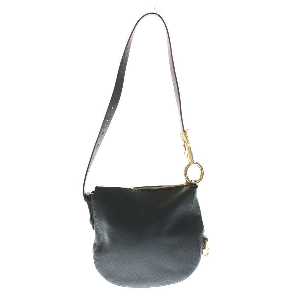 BURBERRY(バーバリー) GD金具 レザー ハンド ショルダー ナイトバッグ ブラック 8077553