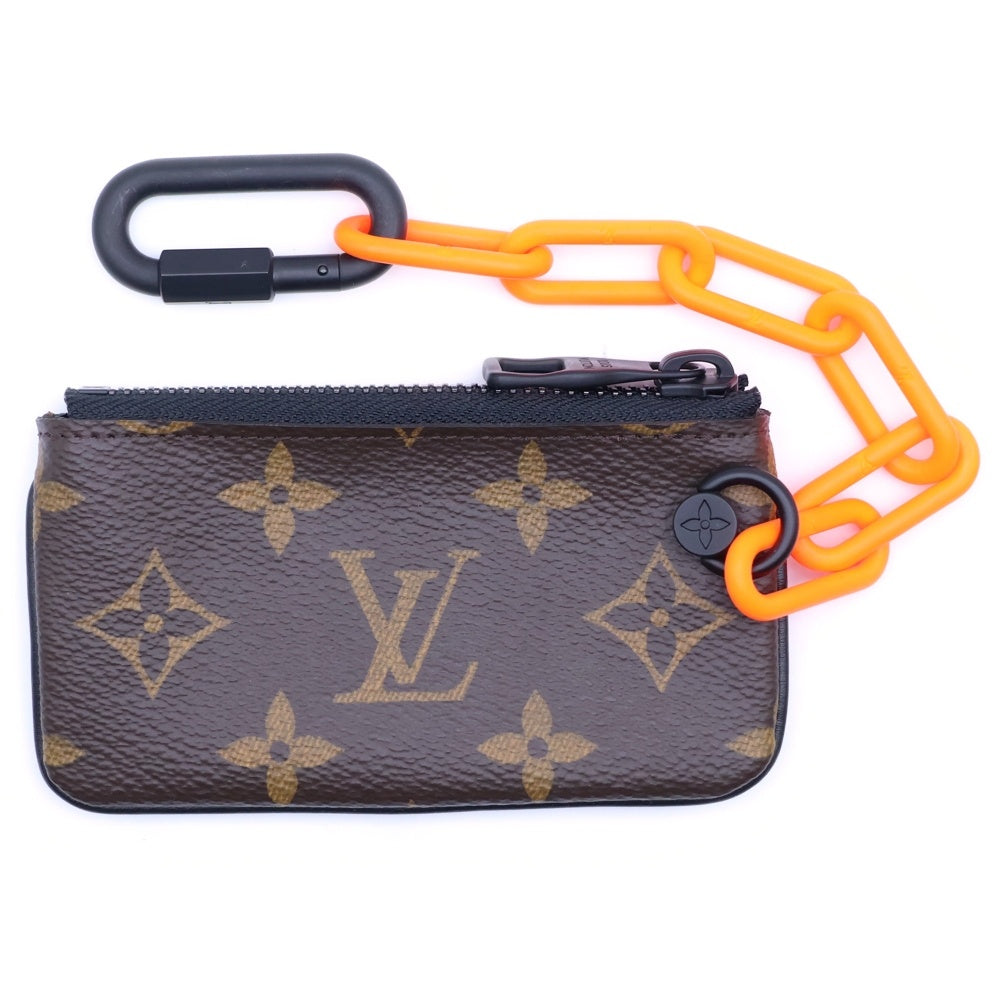 LOUIS VUITTON(ルイヴィトン) モノグラム ソーラーレイ ポシェット クレ チェーンフック付き コインケース ブラウン PVC M44487 レディース