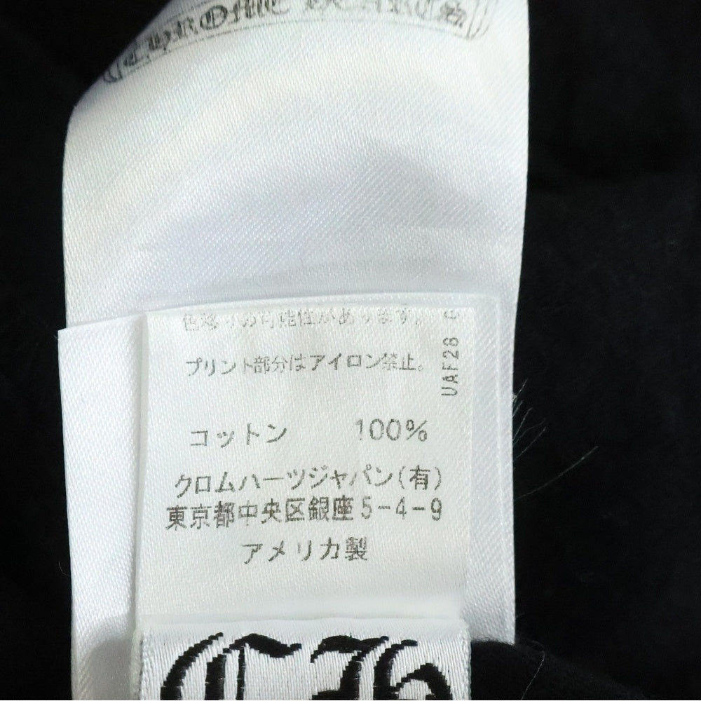 CHROME HEARTS(クロムハーツ) CH T-SHIRT スクロールラベルプリント クルーネック ポケット 半袖Tシャツ カットソー