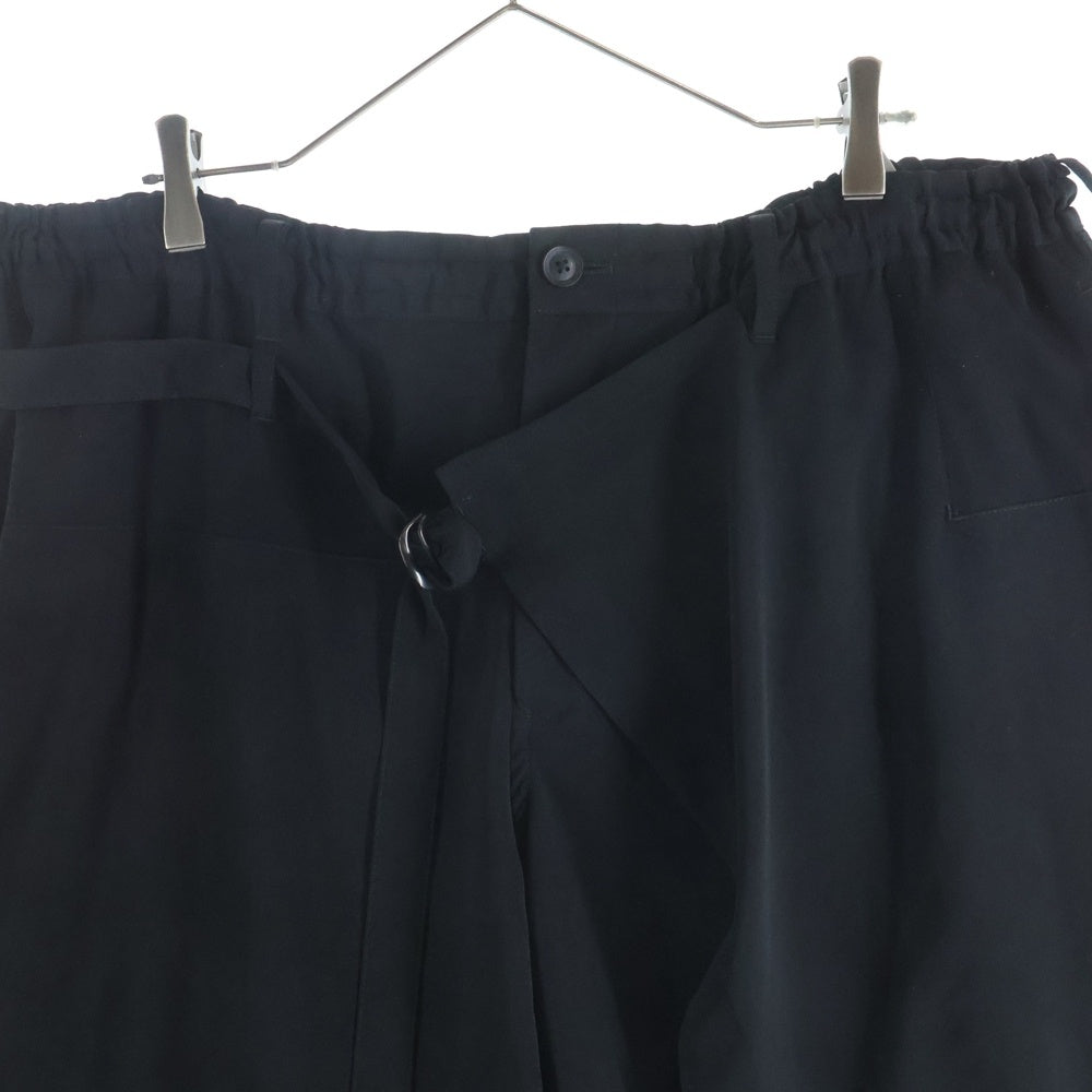 Yohji Yamamoto POUR HOMME(ヨウジヤマモト プールオム) TA TUXEDO U-STANDARD WRAP PANTS タキシード ラップパンツ ブラック HZ-P16-500