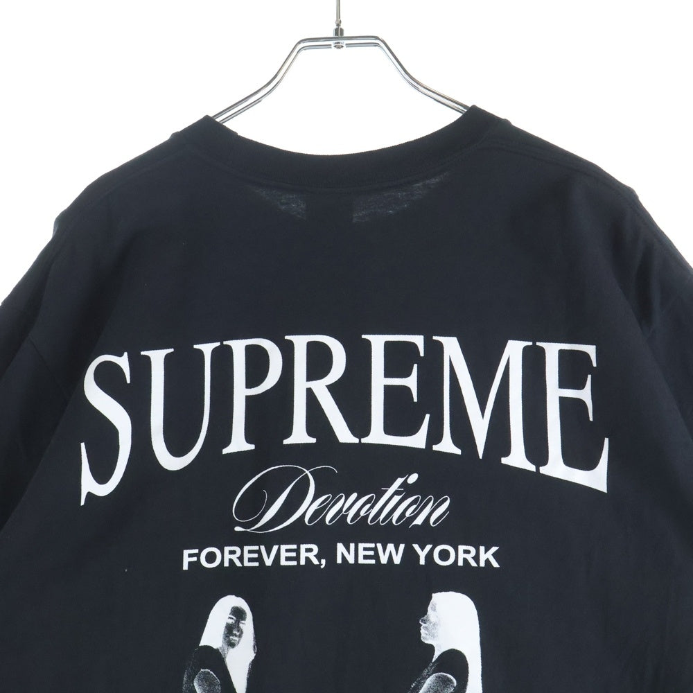 SUPREME(シュプリーム) 25AW DEVOTION TEE ディヴォーション プリント クルーネック半袖Tシャツ ブラック