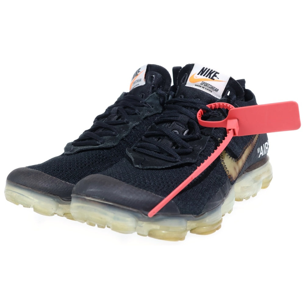 NIKE(ナイキ) ×OFF-WHITE AIR VAPORMAX FLYKNIT オフホワイト エア ヴェイパーマックス フライニット ローカットスニーカー ブラック US9/27.0cm AA3831-002