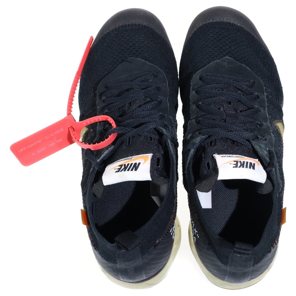 NIKE(ナイキ) ×OFF-WHITE AIR VAPORMAX FLYKNIT オフホワイト エア ヴェイパーマックス フライニット ローカットスニーカー ブラック US9/27.0cm AA3831-002