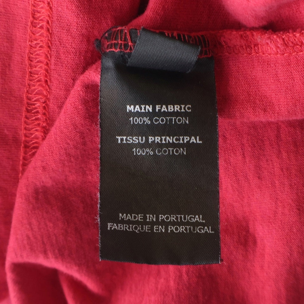 VETEMENTS(ヴェトモン) 20AW LOGO FRONT BACK T-SHIRT ロゴプリント クルーネック 半袖Tシャツ カットソー レッド UAH21TR501