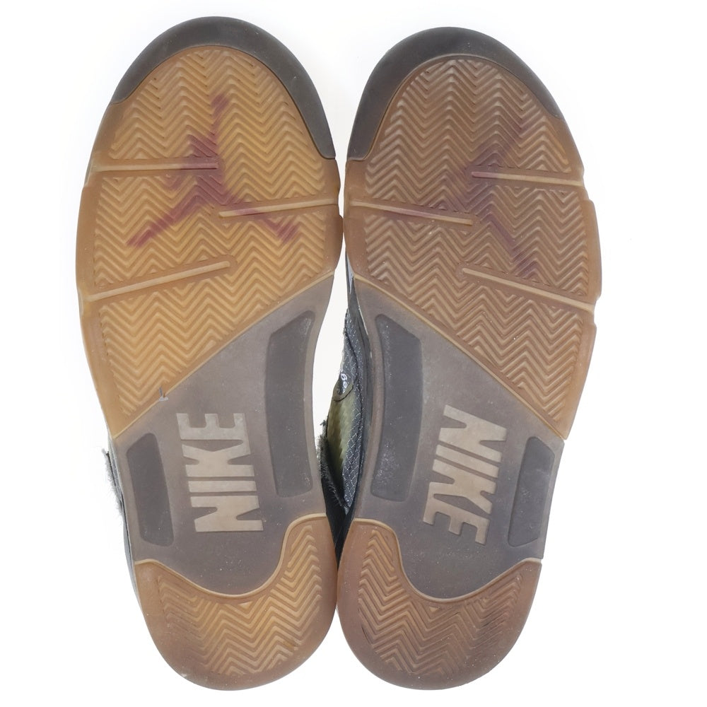 NIKE(ナイキ) ×OFF-WHITE AIR JORDAN 5 RETRO SP オフホワイト エアジョーダン5レトロ ハイカットスニーカー ブラック US8/26.0cm CT8480-001