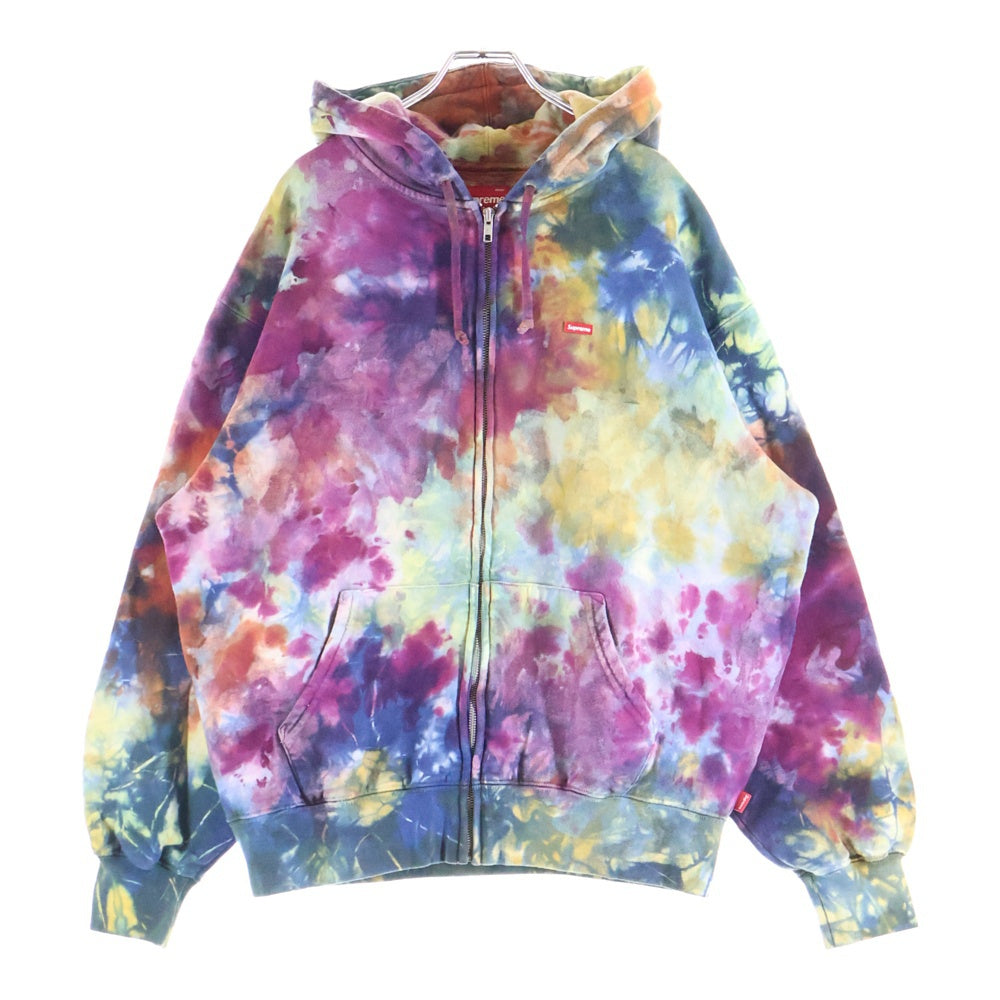 SUPREME(シュプリーム) 24SS Overdyed Small Box Zip Up Hooded Sweatshirt オーバーダイ スモールボックス ジップアップ フーデッド スウェットパーカー マルチカラー
