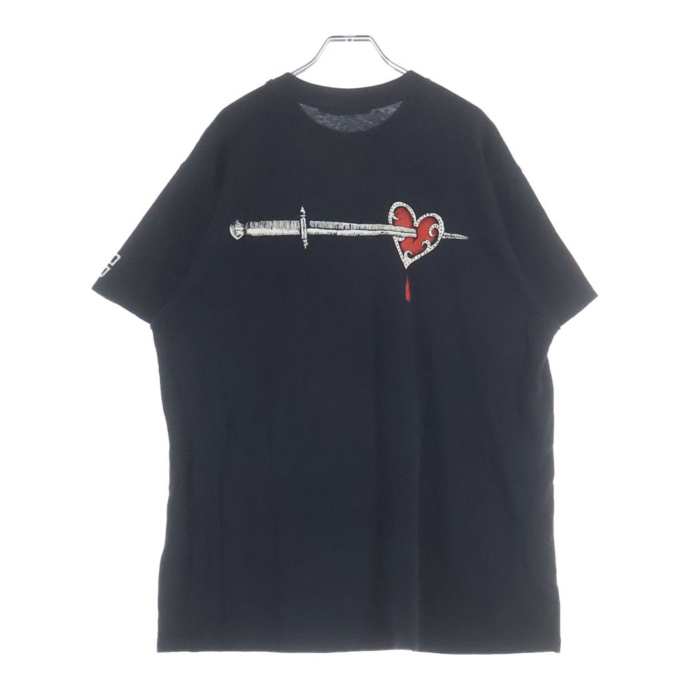 GIVENCHY(ジバンシィ) Mad Love Print T-Shirt マッドラブ フロントプリント半袖Tシャツ カットソー ブラック BM70JN3Y3D