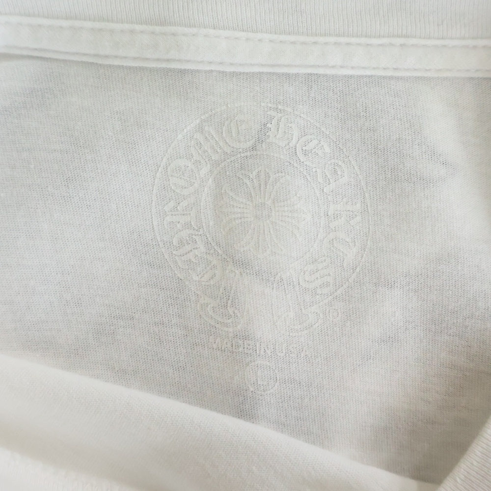 CHROME HEARTS(クロムハーツ) MULTI COLOR HORSE SHOE マルチカラーホースシュー 長袖Tシャツ カットソー ホワイト