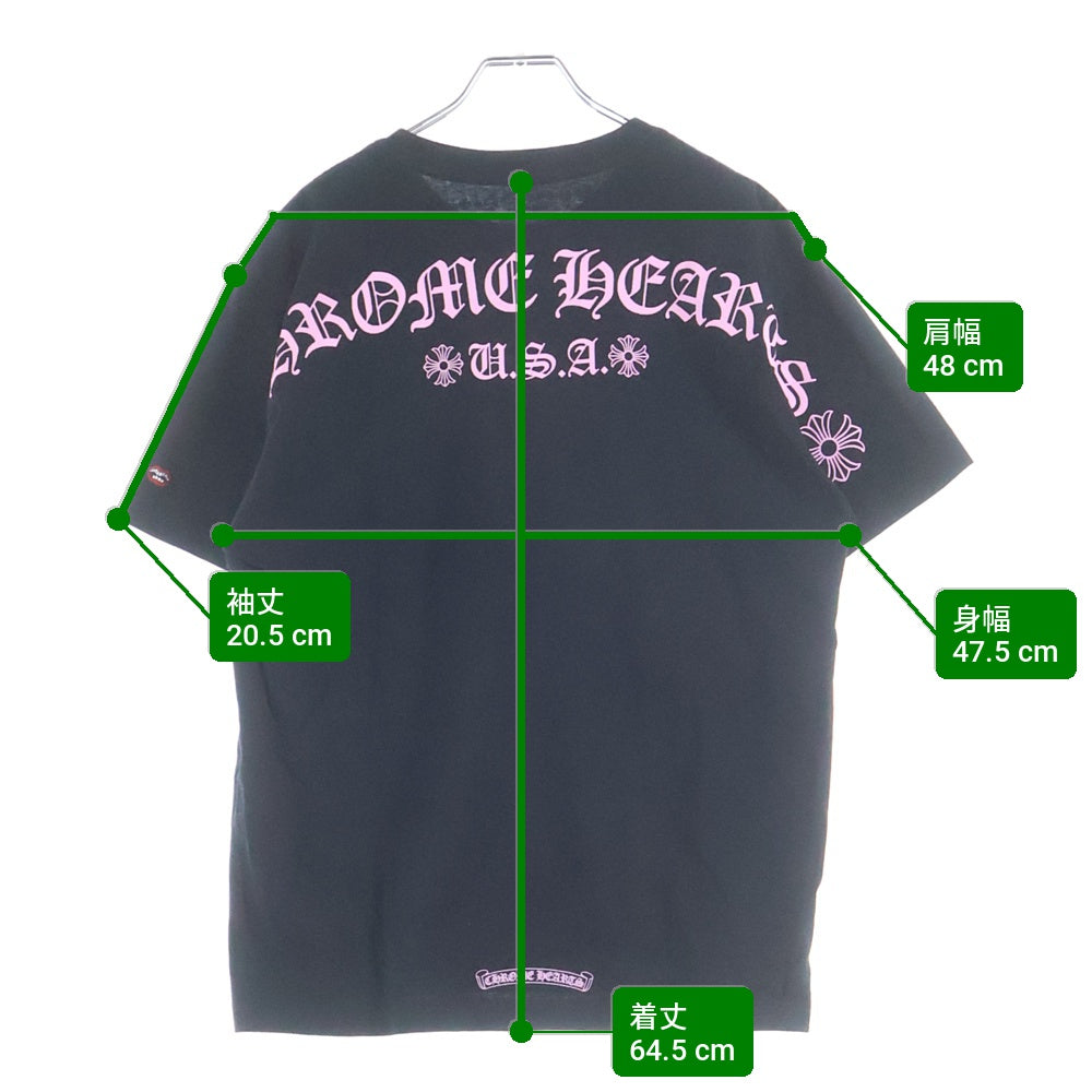 CHROME HEARTS(クロムハーツ) ×MATTY BOY USA S/S TEE マッティ ボーイ 半袖Tシャツ カットソー ブラック/ピンク
