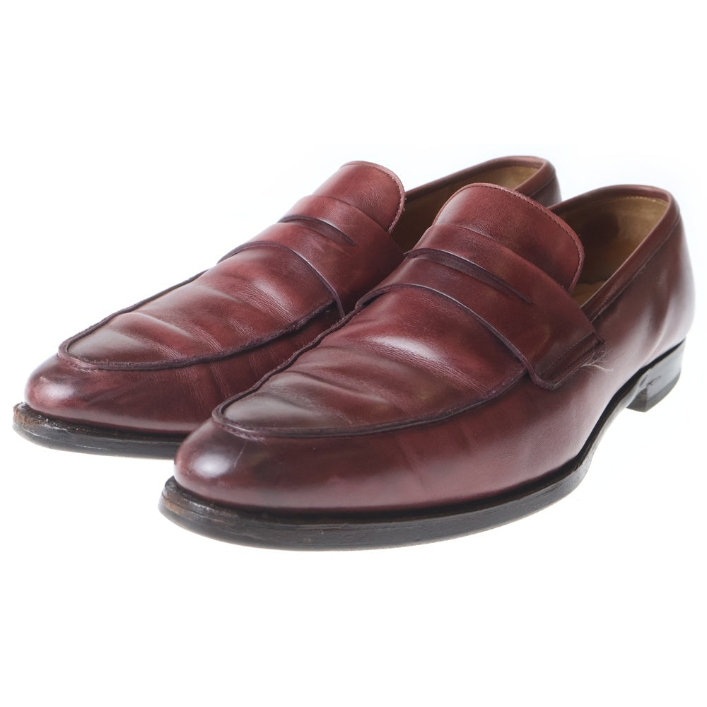 Crockett&Jones(クロケットアンドジョーンズ) BRAMWELL 5468 コインローファー レザーシューズ バーガンディ
