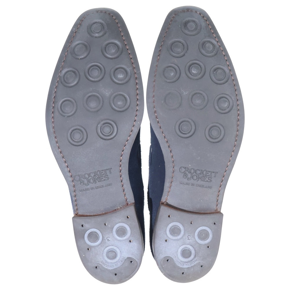 Crockett&Jones(クロケットアンドジョーンズ) WITNEY 2 6031 スウェード タッセルローファー シューズ ネイビー