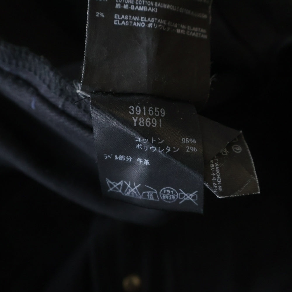 SAINT LAURENT PARIS(サンローランパリ) 15AW デストロイクラッシュスキニーデニムパンツ ダメージ加工 391659 Y8691 ブラック