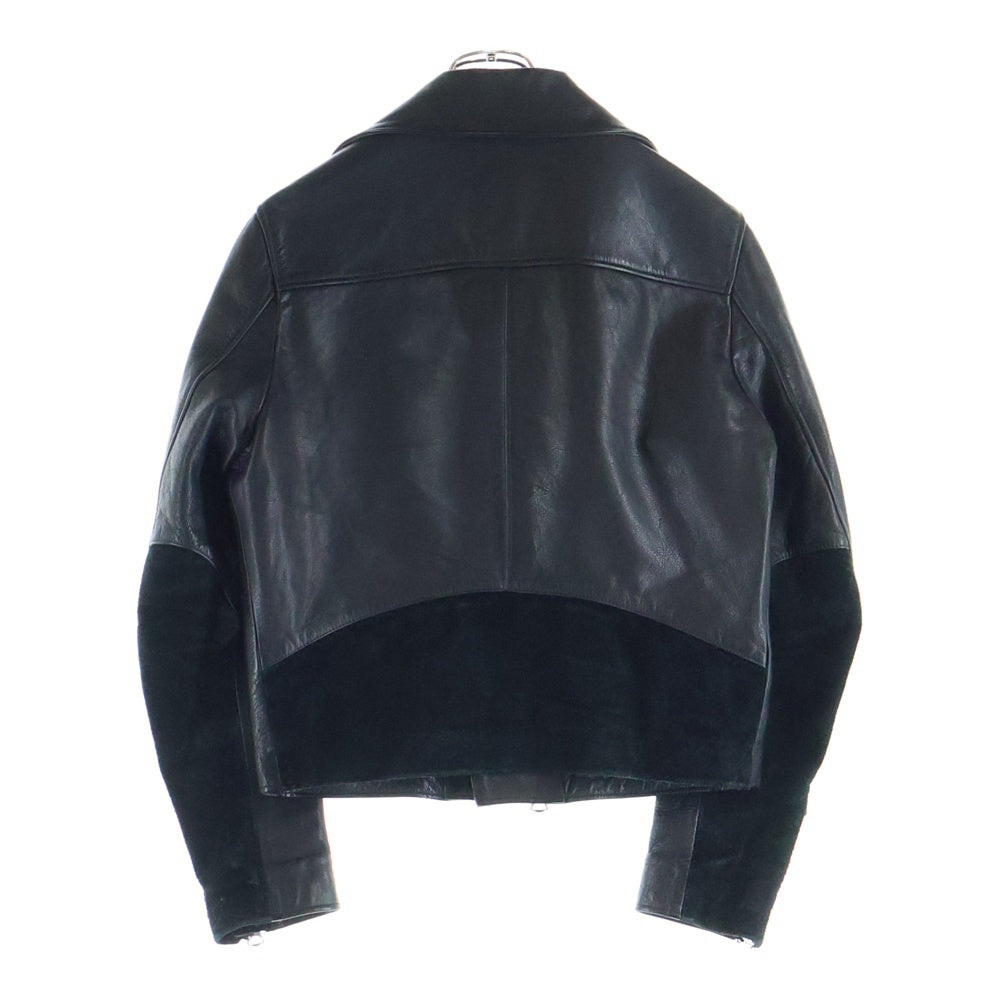 Acne Studios(アクネ ストゥディオズ) GIBSON ギブソン PSS15 アーム 切替 ダブルライダースレザージャケット ブラック