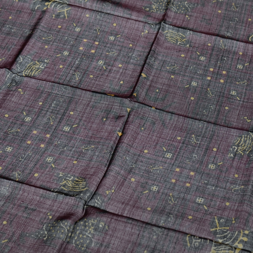 ANATOMICA(アナトミカ) SQUARE SCARF MOSAIC ANIMALS シルク混 スクエアスカーフ モザイクアニマル パープル レディース