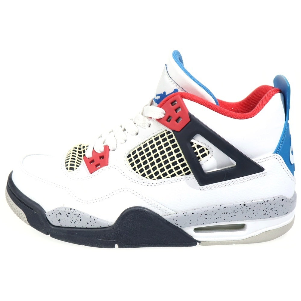 NIKE(ナイキ) AIR JORDAN 4 RETRO GS 408452-146 エアジョーダン4 レトロ ハイカットスニーカー シューズ ホワイト/グレー US5Y/23.5cm レディース
