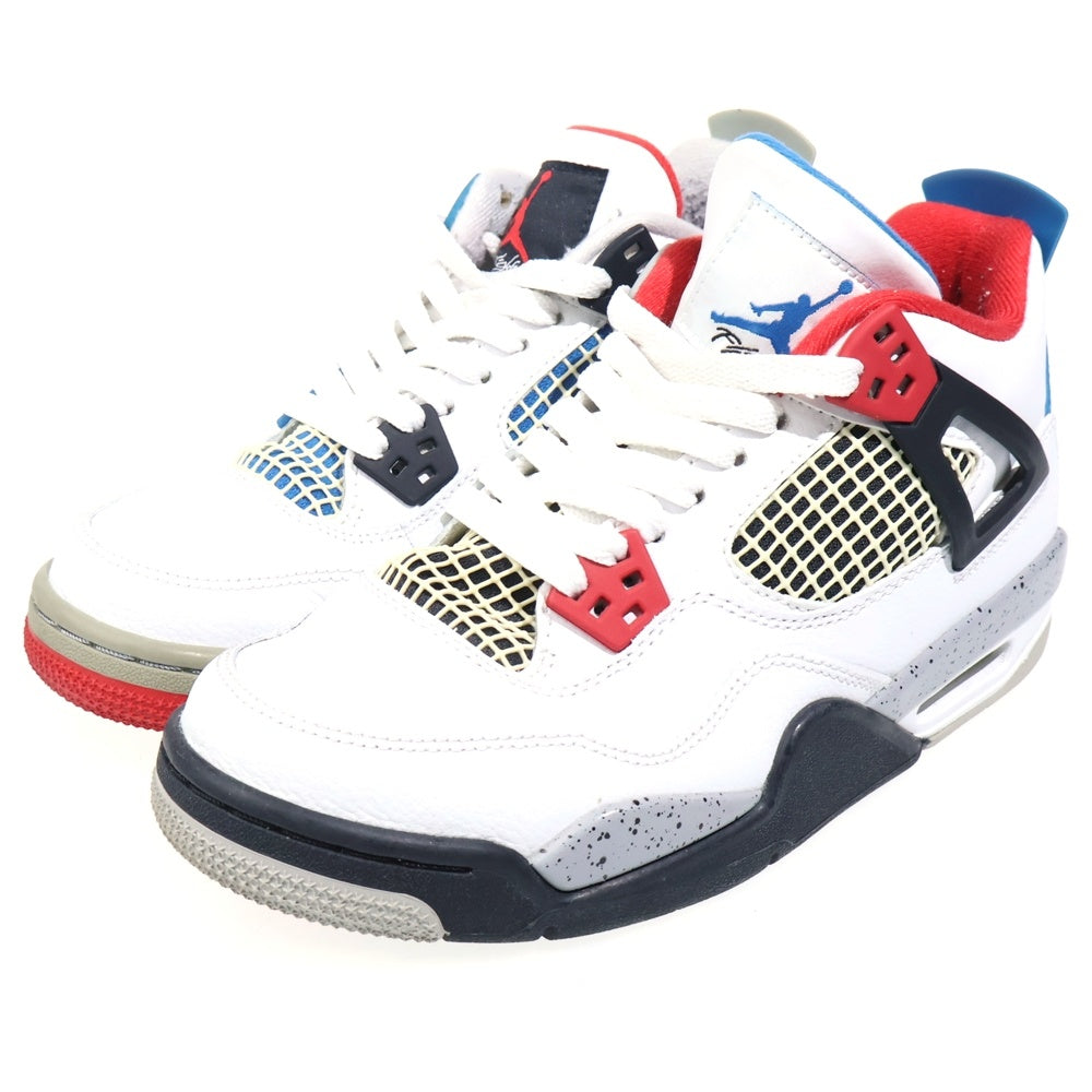 NIKE(ナイキ) AIR JORDAN 4 RETRO GS 408452-146 エアジョーダン4 レトロ ハイカットスニーカー シューズ ホワイト/グレー US5Y/23.5cm レディース
