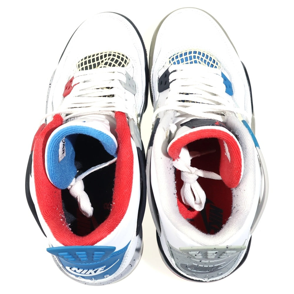 NIKE(ナイキ) AIR JORDAN 4 RETRO GS 408452-146 エアジョーダン4 レトロ ハイカットスニーカー シューズ ホワイト/グレー US5Y/23.5cm レディース