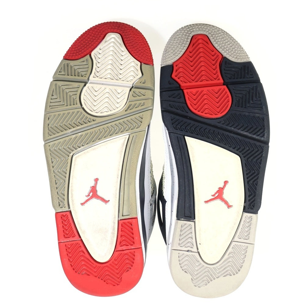 NIKE(ナイキ) AIR JORDAN 4 RETRO GS 408452-146 エアジョーダン4 レトロ ハイカットスニーカー シューズ ホワイト/グレー US5Y/23.5cm レディース