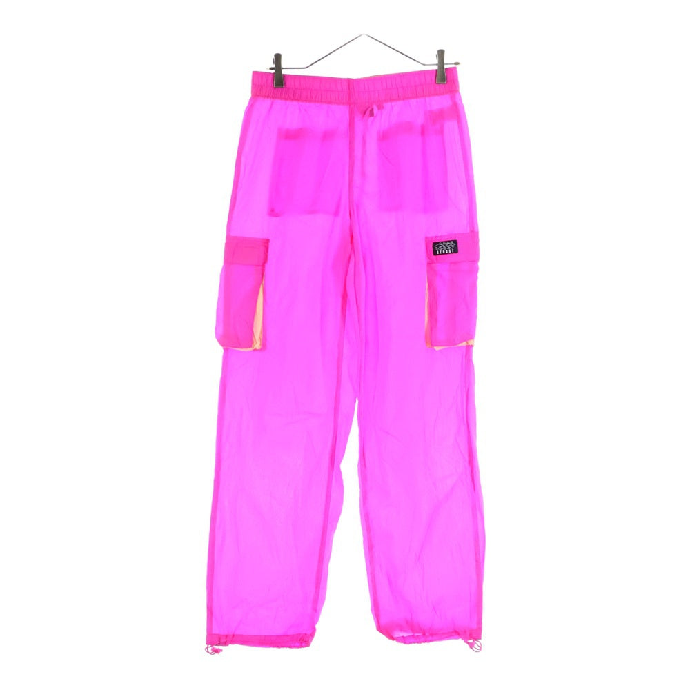 STUSSY(ステューシー) AYDIN NYLON CRINKLE PANT カーゴパンツ ピンク レディース