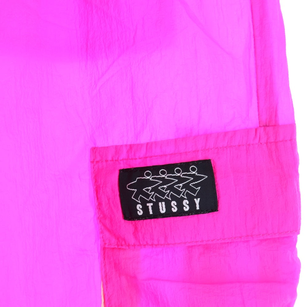 STUSSY(ステューシー) AYDIN NYLON CRINKLE PANT カーゴパンツ ピンク レディース
