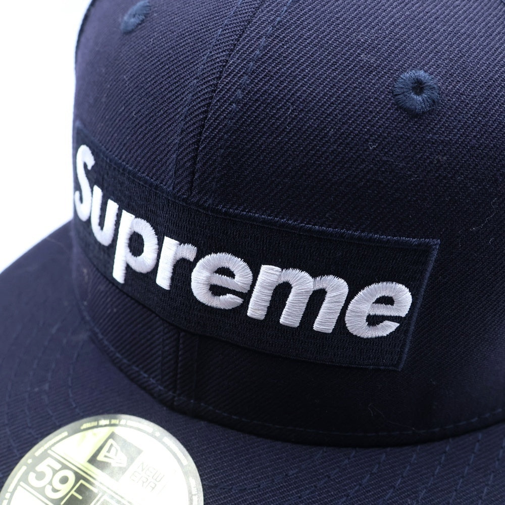 SUPREME(シュプリーム) 17SS ×NEW ERA×PLAYBOY Box Logo Cap ボックスロゴ バック刺繍 キャップ 帽子 ネイビー