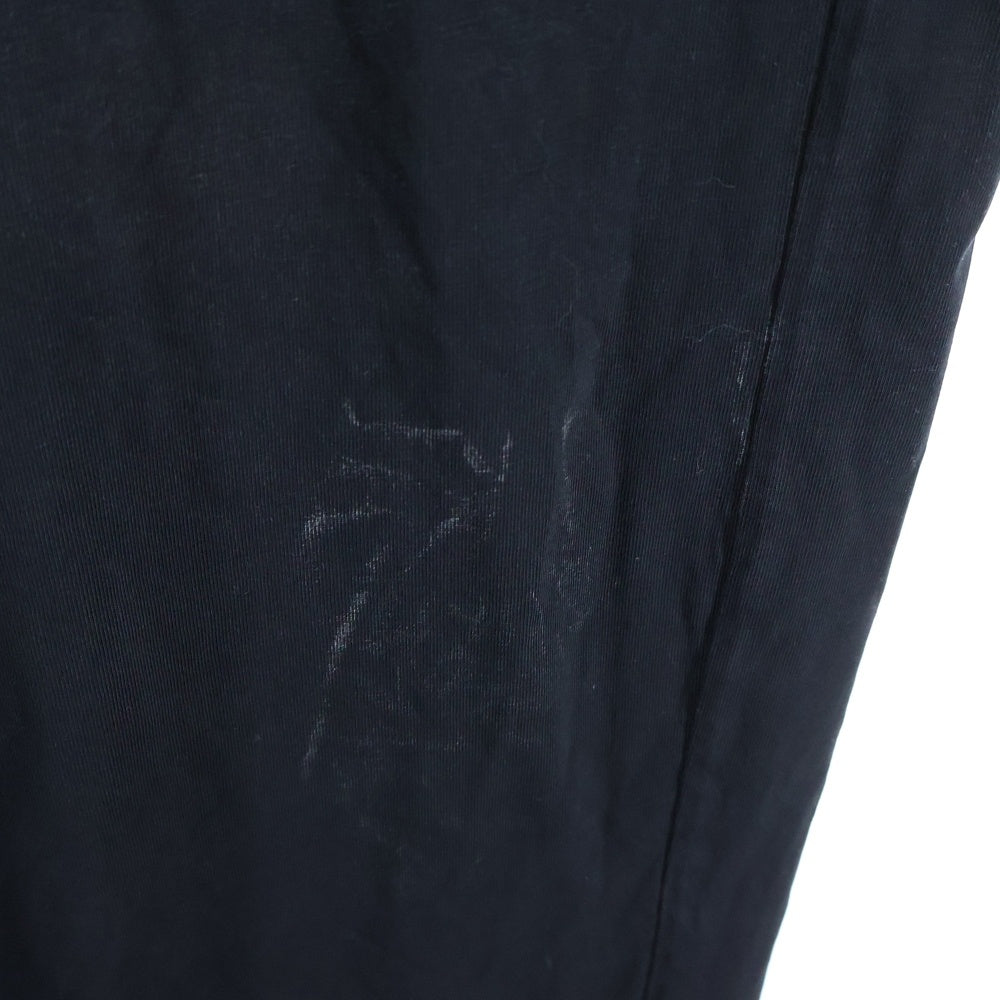 VETEMENTS(ヴェトモン) Double Jersey Sweatpantsウォッシュド ダメージ 加工 オーバーサイズ ロング ワイド トラック パンツ ブラック UE63SP110B