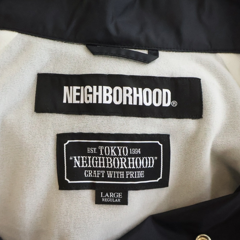 NEIGHBORHOOD(ネイバーフッド) 19AW ロゴプリント コーチジャケット 192TSNH-JKM09 ブラック