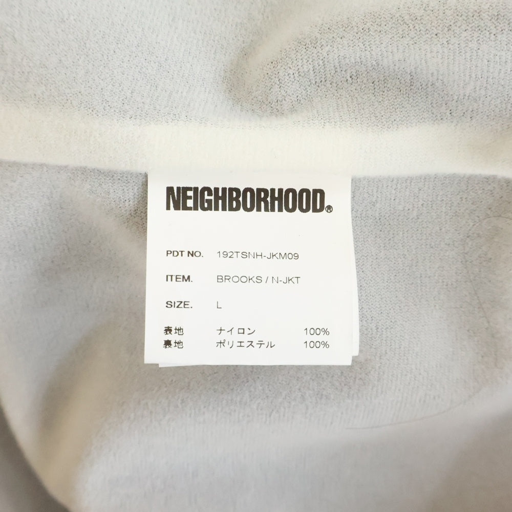 NEIGHBORHOOD(ネイバーフッド) 19AW ロゴプリント コーチジャケット 192TSNH-JKM09 ブラック
