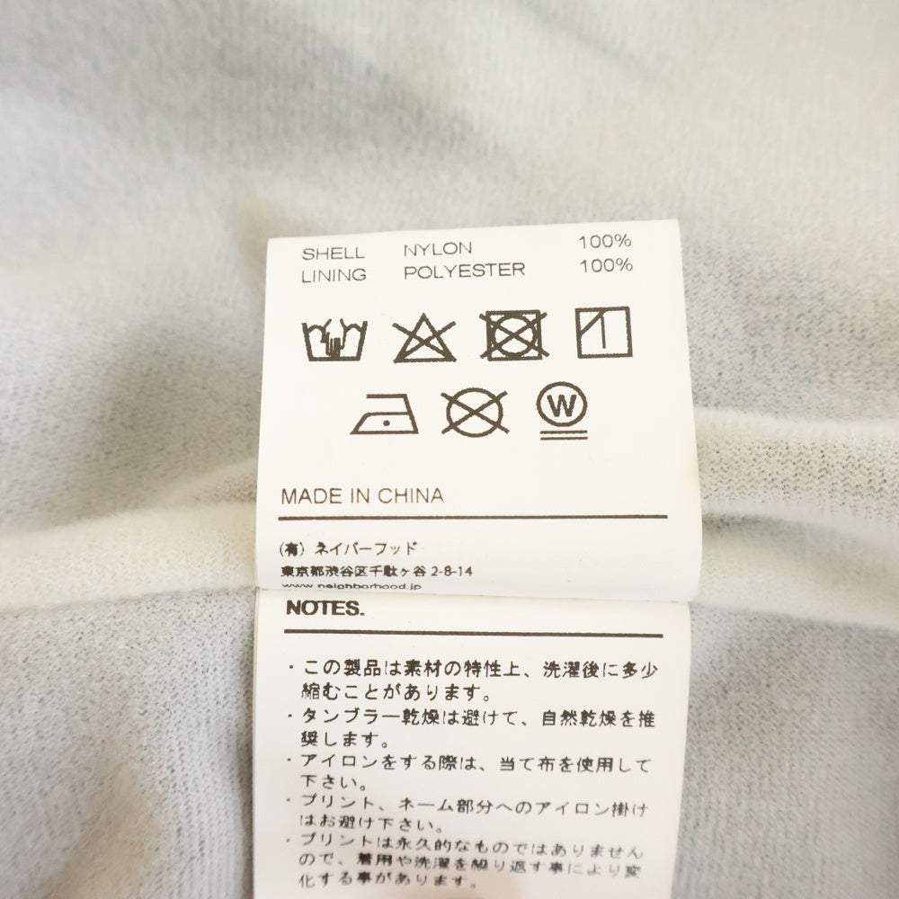 NEIGHBORHOOD(ネイバーフッド) 19AW ロゴプリント コーチジャケット 192TSNH-JKM09 ブラック