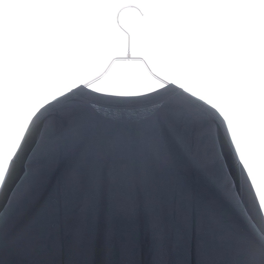 NEIGHBORHOOD(ネイバーフッド) 24SS ロゴプリント長袖Tシャツ ロングスリーブカットソー 241PCNH-LT07 ブラック