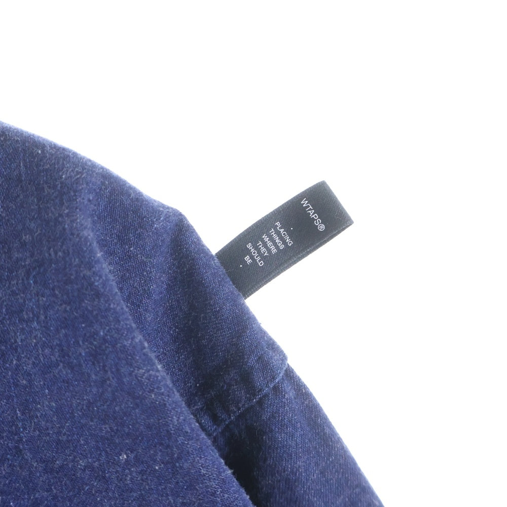 WTAPS(ダブルタップス) 17AW BUDS LS 03/SHIRT.COTTON.DENIM 172WVDT-SHM02 ロゴワッペン デニムシャツ インディゴ