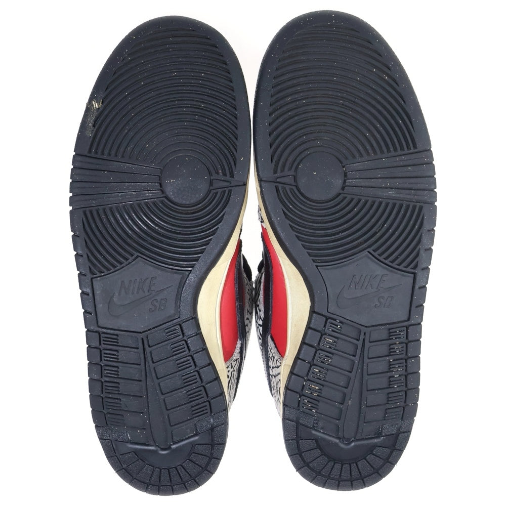 NIKE(ナイキ) 観賞用 2012年製】12SS DUNK LOW PREMIUM SB SUPREME ダンク ロー シュプリーム セメント ローカットスニーカー レッド US10/28.0cm 313170-600