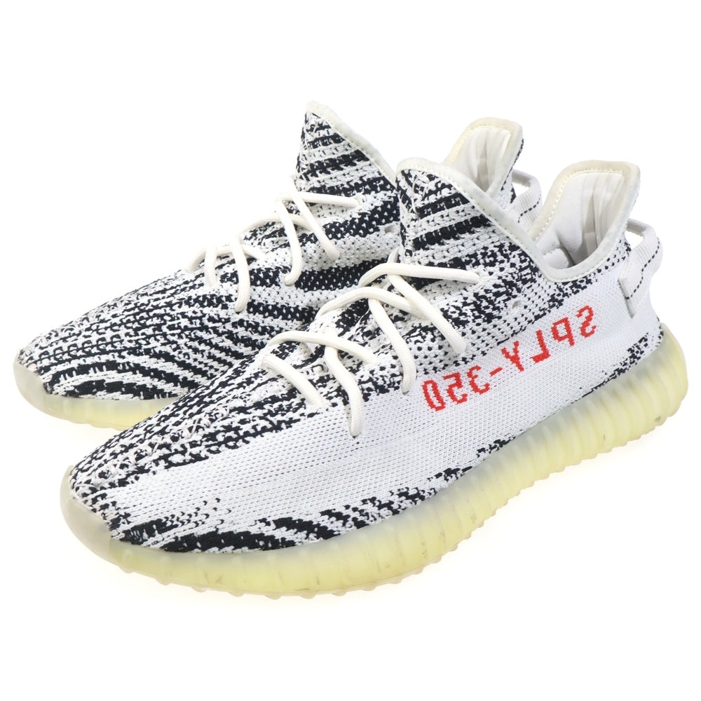 adidas(アディダス) EEZY BOOST 350V2 ZEBRA CP9654 イージーブースト 350 V2 ゼブラ ローカットスニーカー ブラック/ホワイト US10.5/28.5cm