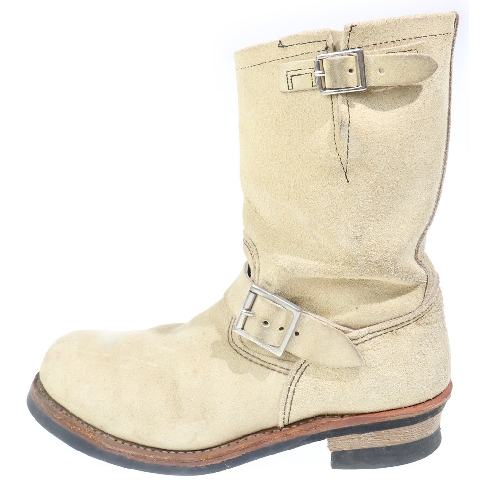 RED WING(レッド ウイング) 8268 ENGINEER BOOT エンジニアブーツ スウェード素材 ハイカットブーツ シューズ ベージュ US9.5/27.5cm