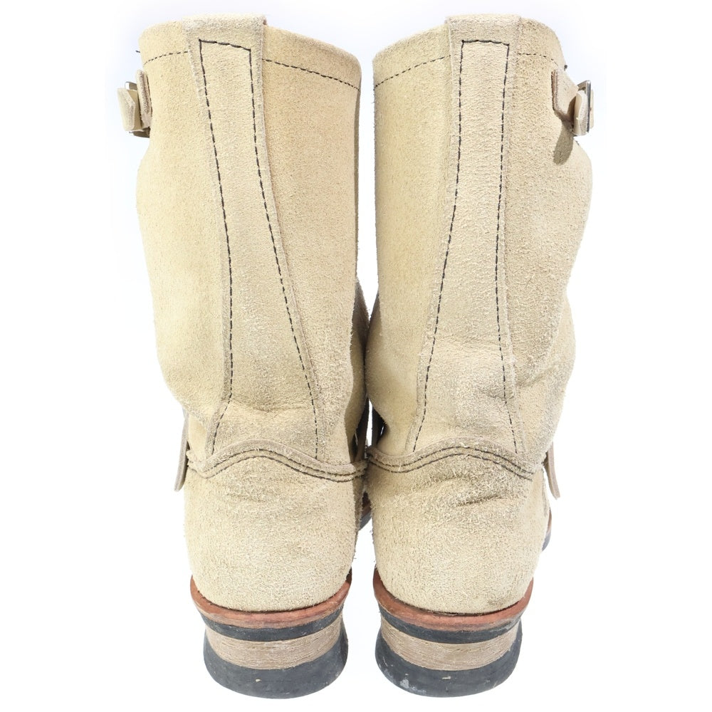 RED WING(レッド ウイング) 8268 ENGINEER BOOT エンジニアブーツ スウェード素材 ハイカットブーツ シューズ ベージュ US9.5/27.5cm