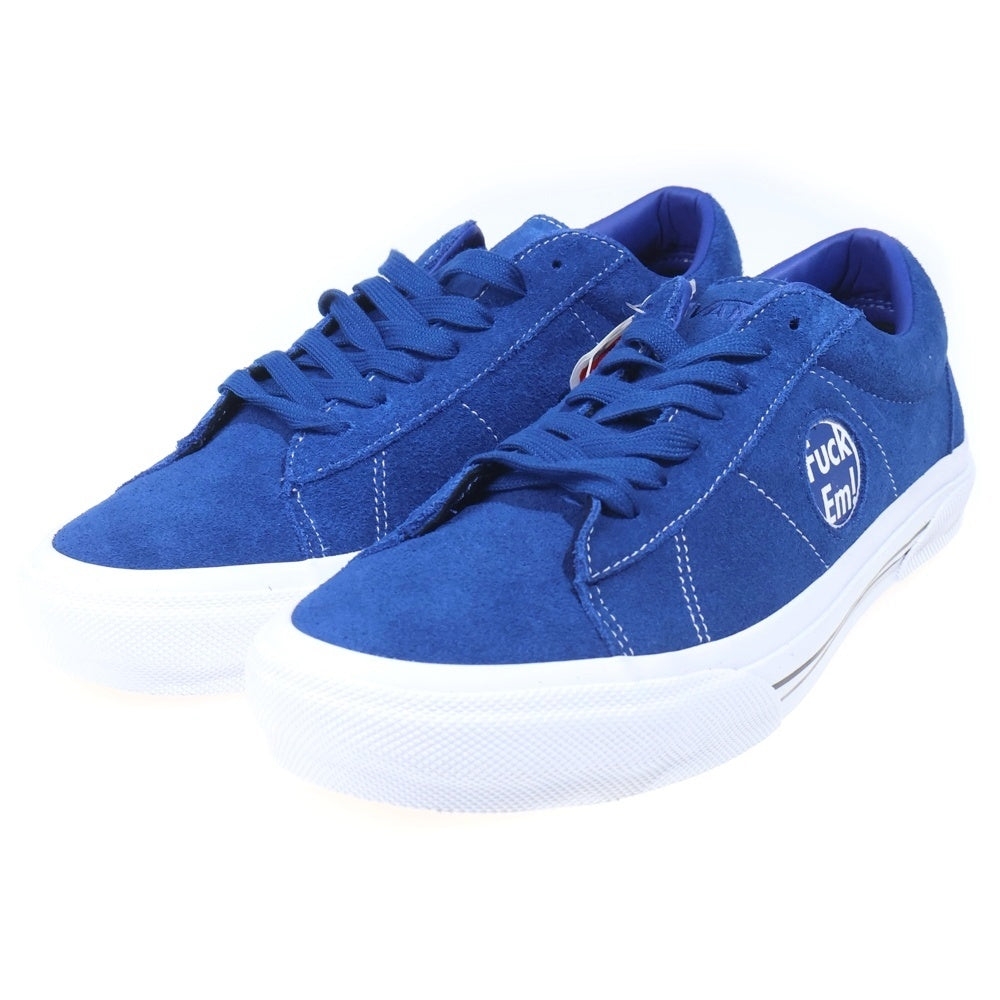 SUPREME(シュプリーム) 24SS ×Vans SID Fuck Em バンズ サイドロゴ スウェード スニーカー ブルー US9.5/27.5cm VN000MQ8CJF