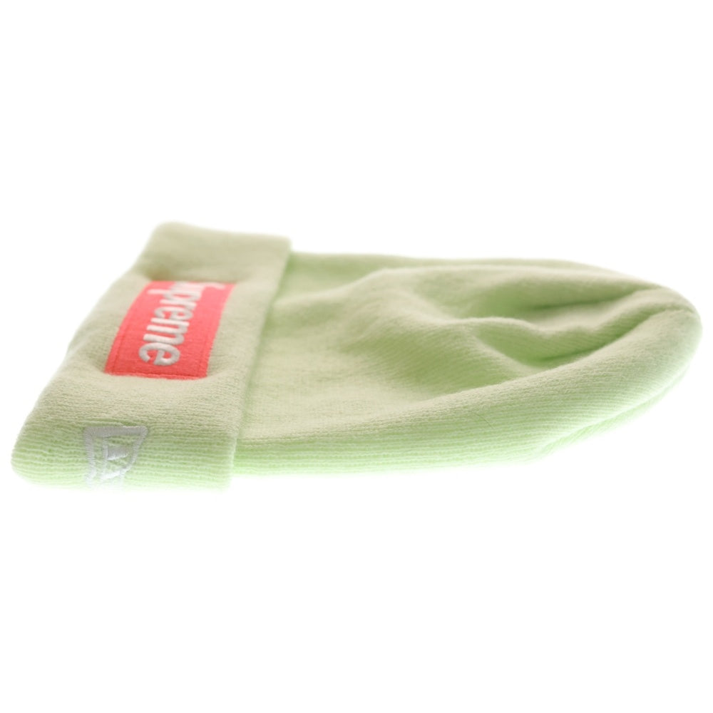 SUPREME(シュプリーム) 17AW ×NEW ERA Box Logo Beanie ニューエラ ボックスロゴビーニー 帽子 グリーン/ピンク G2905232017