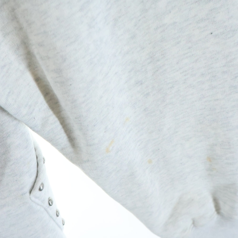SUPREME(シュプリーム) 18AW Studded Hoodie スタッズ装飾 ロゴプリント スウェット プルオーバー パーカー グレー