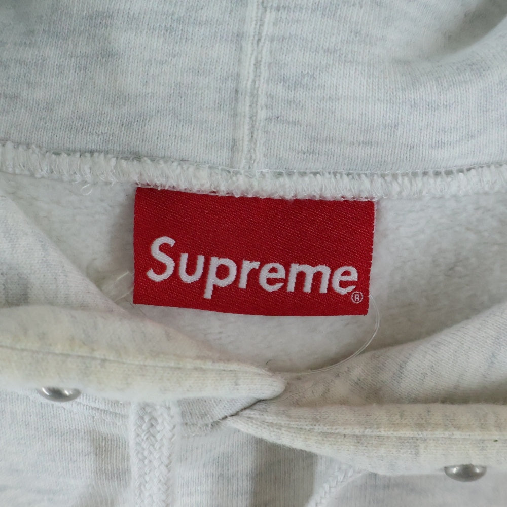 SUPREME(シュプリーム) 18AW Studded Hoodie スタッズ装飾 ロゴプリント スウェット プルオーバー パーカー グレー