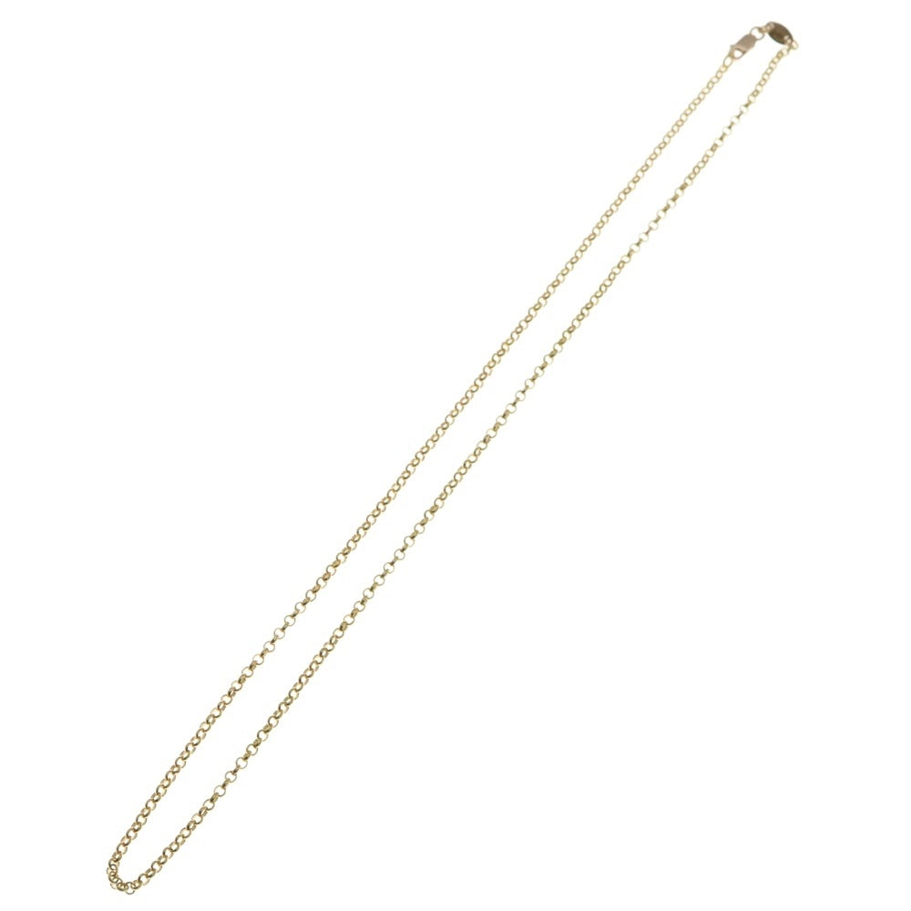 CHROME HEARTS(クロムハーツ) 22K NECKCHAIN R18 ロールチェーンネックレス 18inch ゴールド BCA010