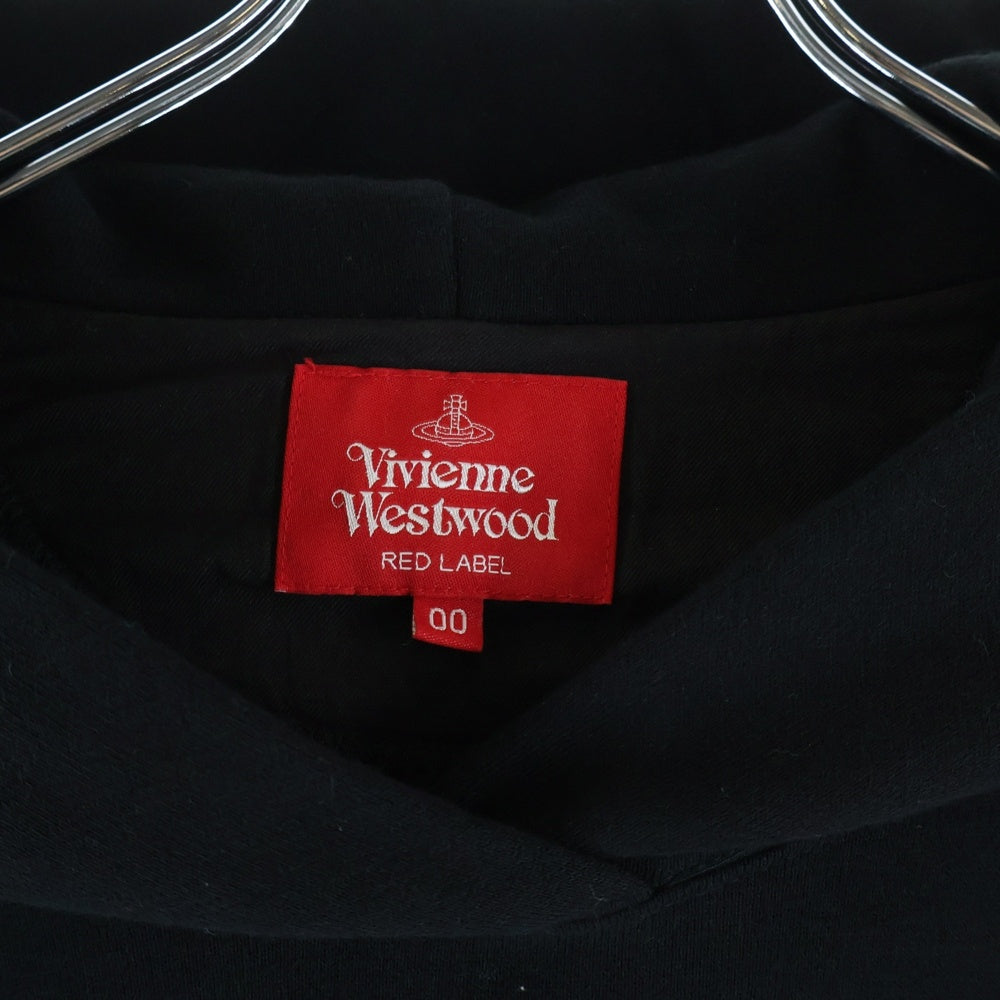 Vivienne Westwood(ヴィヴィアンウエストウッド) ラビットプリント オーバーサイズ プルオーバー スウェットパーカー ブラック