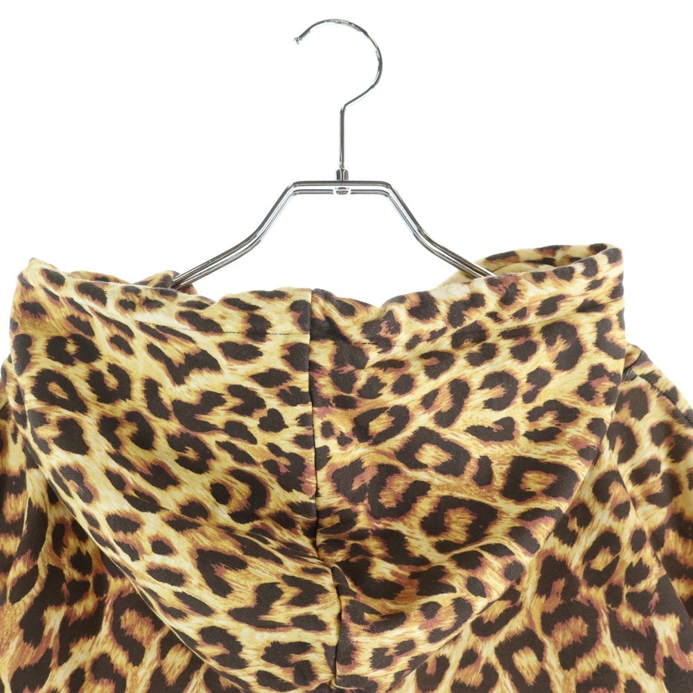 CELINE(セリーヌ) 21SS Loose Hoodie Leopard ルーズ フーディ レオパード ロゴプリント プルオーバー パーカー イエロー/ブラウン 2Y321519M