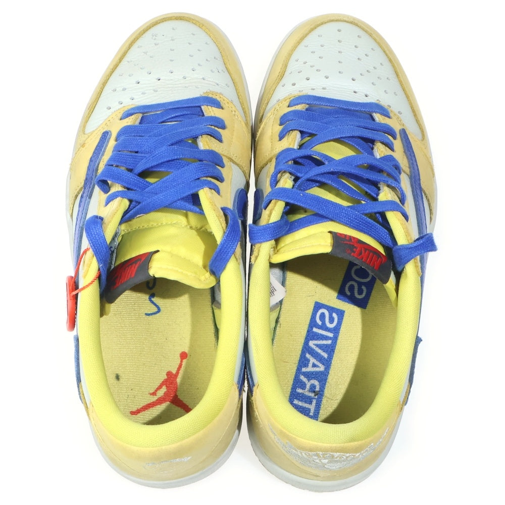 NIKE(ナイキ) ×TRAVIS SCOTT WMNS AIR JORDAN 1 RETRO LOW OG Canary トラヴィススコット ウィメンズ エアジョーダン1 ローカットスニーカー US10/27.0cm DZ4137-700 レディース