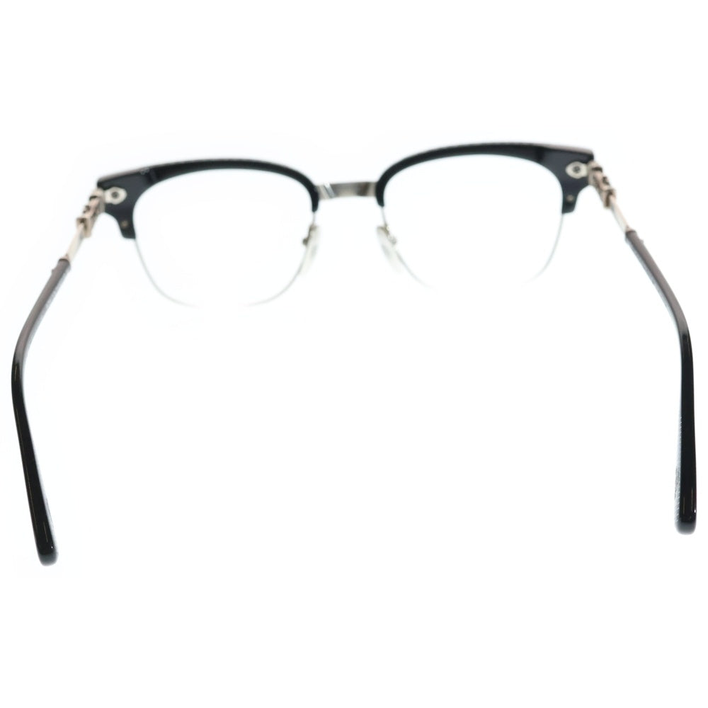 CHROME HEARTS(クロムハーツ) BONENNOISSEUR II テンプルCHクロス ハーフリム アイウェア 眼鏡 メガネ ブラック