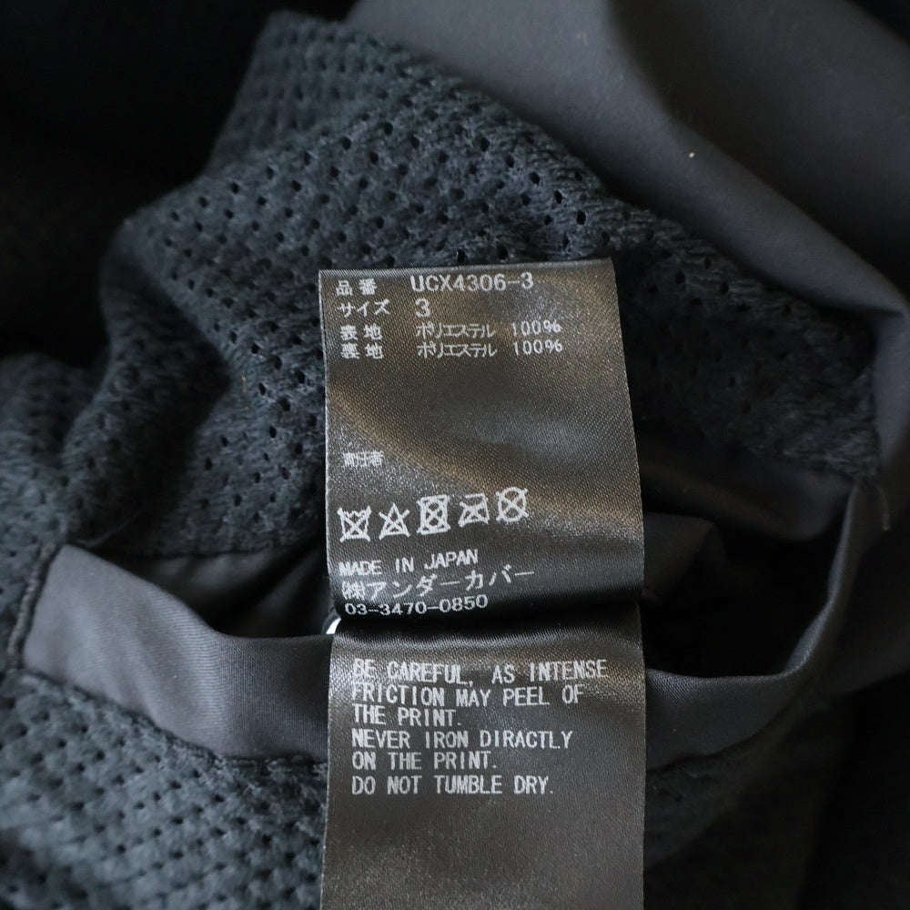 UNDERCOVER(アンダーカバー) 19AW A CLOCKWORK ORANGE ア クロックワーク オレンジ バッグプリント ナイロンコート ブラック UCX4306-3