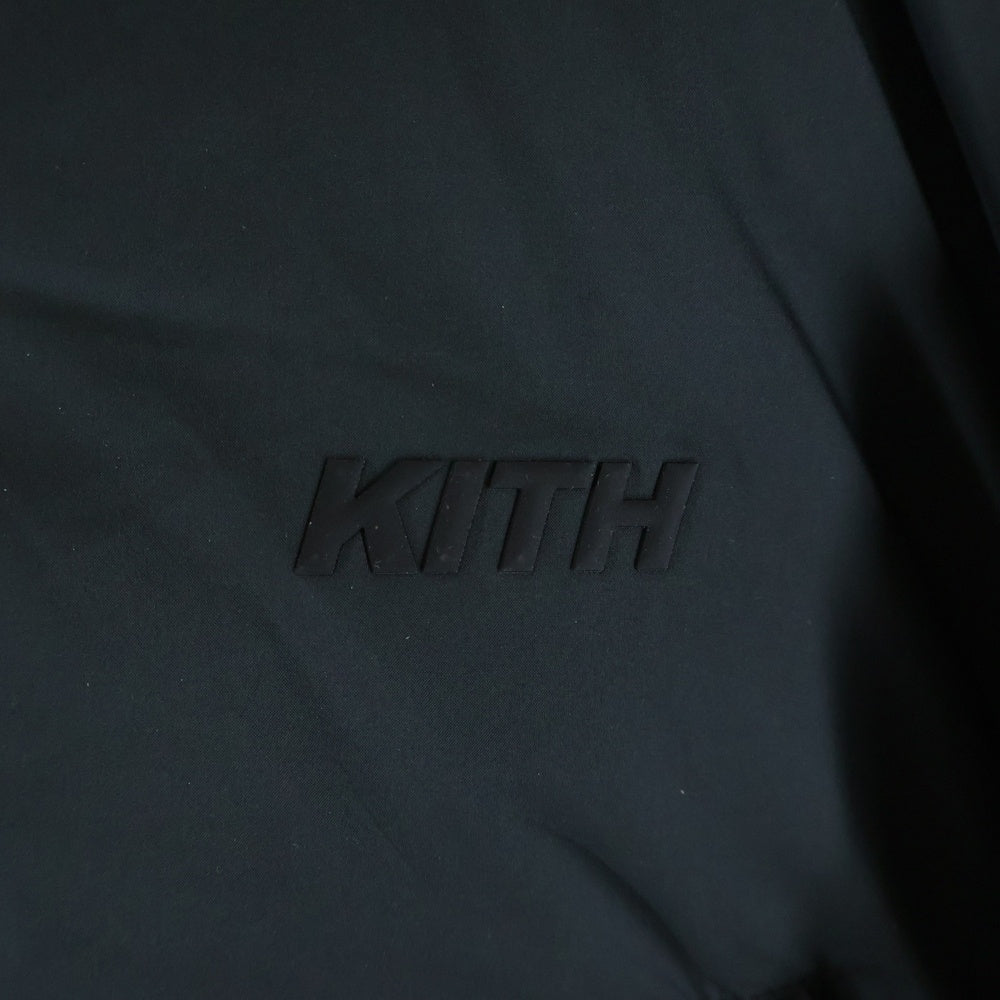 KITH(キス) WMNS Bex Cropped Nylon Puffer ウィメンズ クロップド ジップアップ フーディー 中綿ジャケット ブラック レディース 25-020-061-0003-4-0