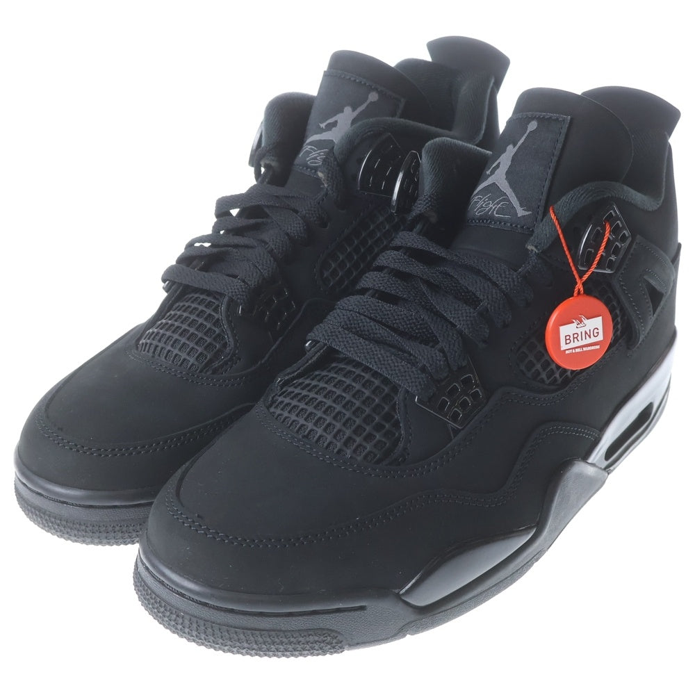 NIKE(ナイキ) AIR JORDAN 4 BLACK CAT エアジョーダン4 ブラックキャット ハイカットスニーカー ブラック US11/29.0cm FV5029‐010