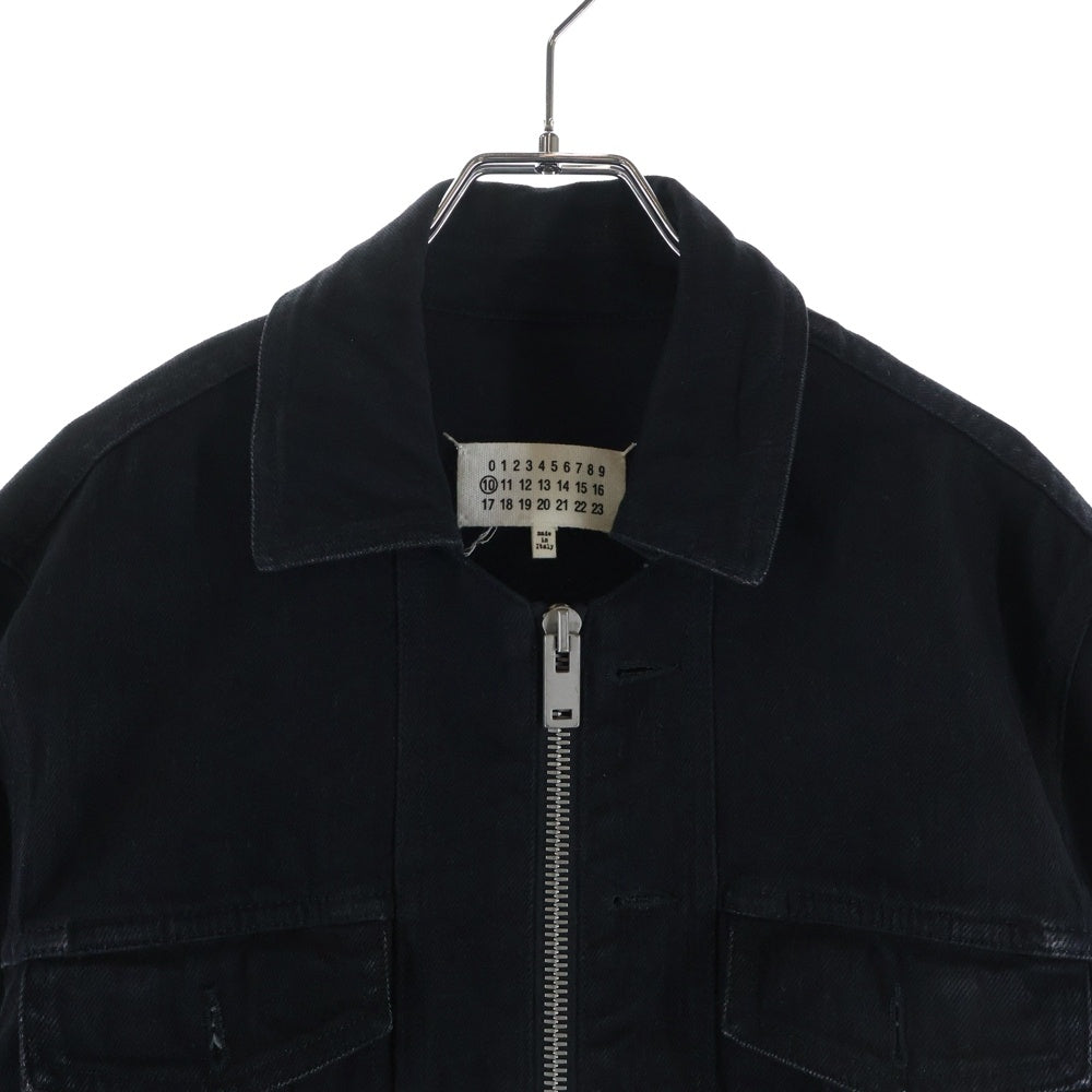 Maison Martin Margiela(メゾンマルタンマルジェラ) 16AW ジップアップ ポケット付きデニムジャケット ブラック S50AM0270-S30535