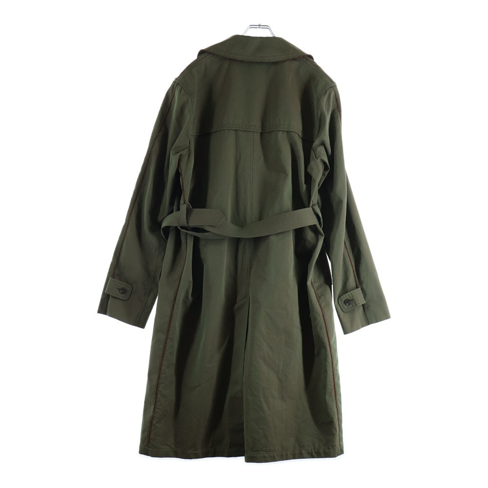 Maison Martin Margiela(メゾンマルタンマルジェラ) 19SS カットオフ 3B ベルト付き ロング トレンチコート カーキ S50AH0049-S49417